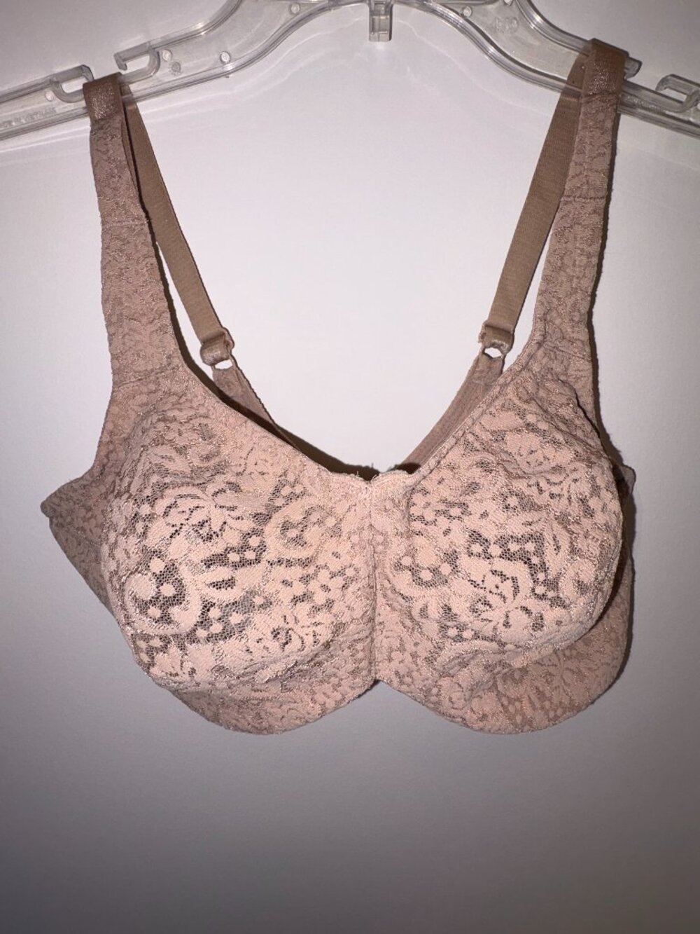 Wacoal Bra 34DDD Halo Lace Full Figure Underwire Bra - 65547